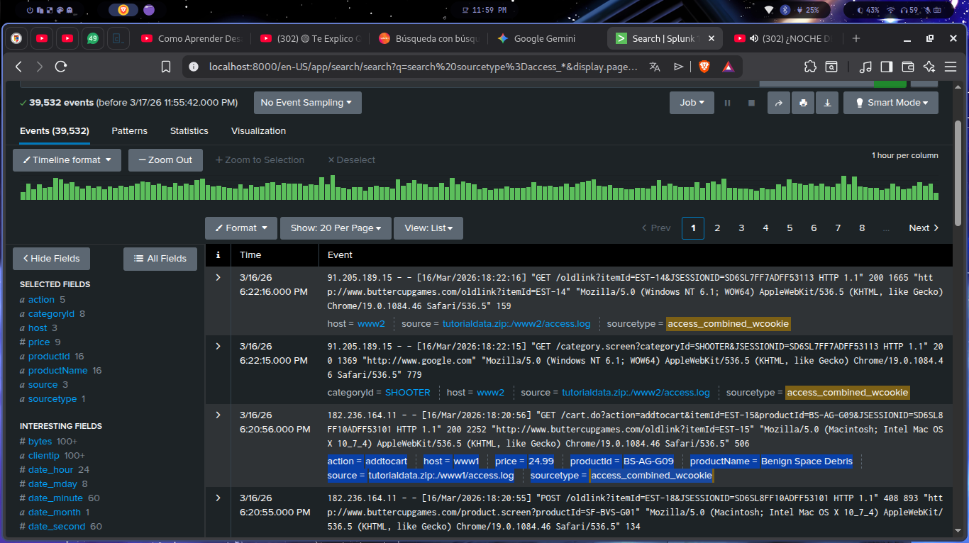 Eventos enriquecidos